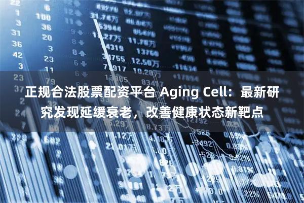 正规合法股票配资平台 Aging Cell：最新研究发现延缓衰老，改善健康状态新靶点